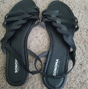 NEW without tags Sonoma black sandals